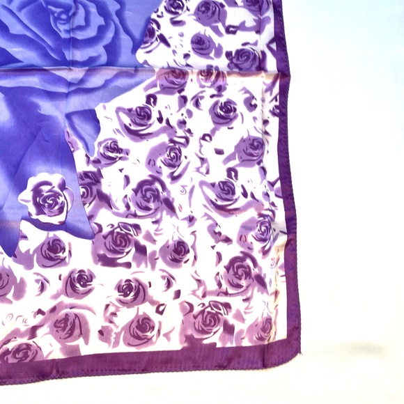 Silk Scarf Exquisite Peony Flower Print Silk Scarf Lightweight Breathable  Shawl - Picture 7 of 9
